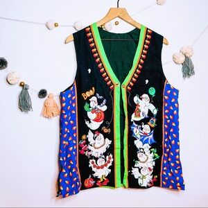 VINTAGE 90s spooky Halloween ghost handmade vest